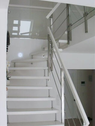 Relingsgeländer mit Vierkantpfosten