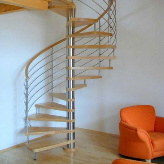 Spindel Treppen aussen und innen