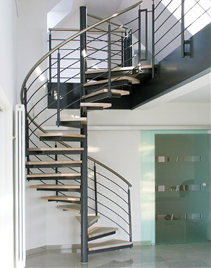 Stahl Spindeltrepppe